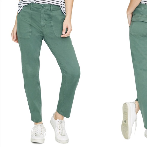 Sanctuary Pants - Anthropologie Sanctuary green cropped jeans/pants